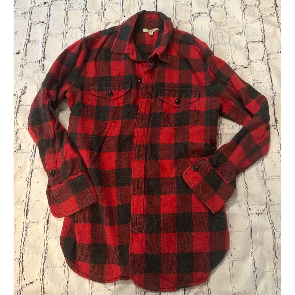 Madewell buffalo plaid‎ flannel xsmall EUC